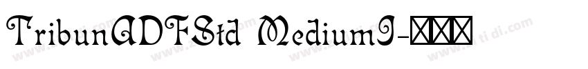 TribunADFStd MediumI字体转换
